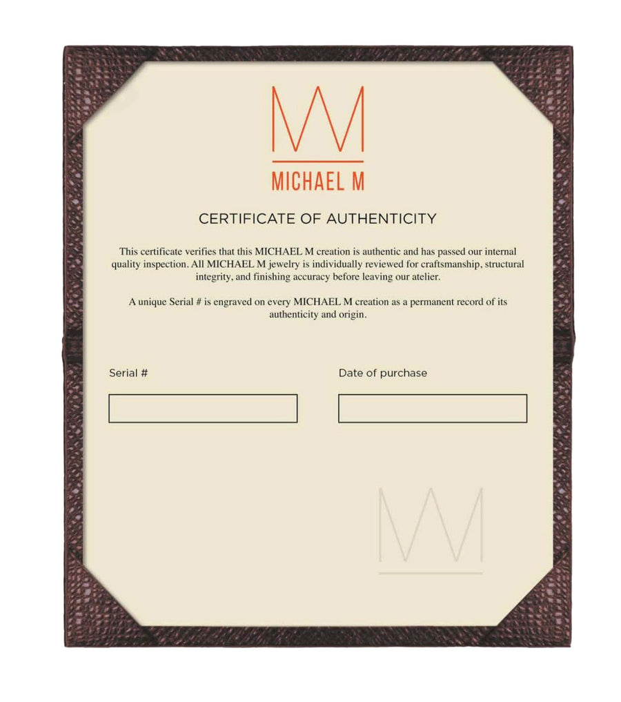 MICHAEL M Certificate of Authenticity