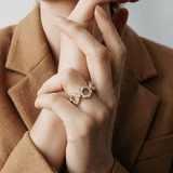 Pavé Hex Infinity Band