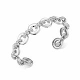 MICHAEL M Bracelet 14k White Gold / White / Small Chroma Arch Cuff BR495WH-S