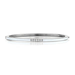 MICHAEL M Bracelet 14k White Gold / White / Small Chroma Pavé Stacking Bracelet BR482WH-S