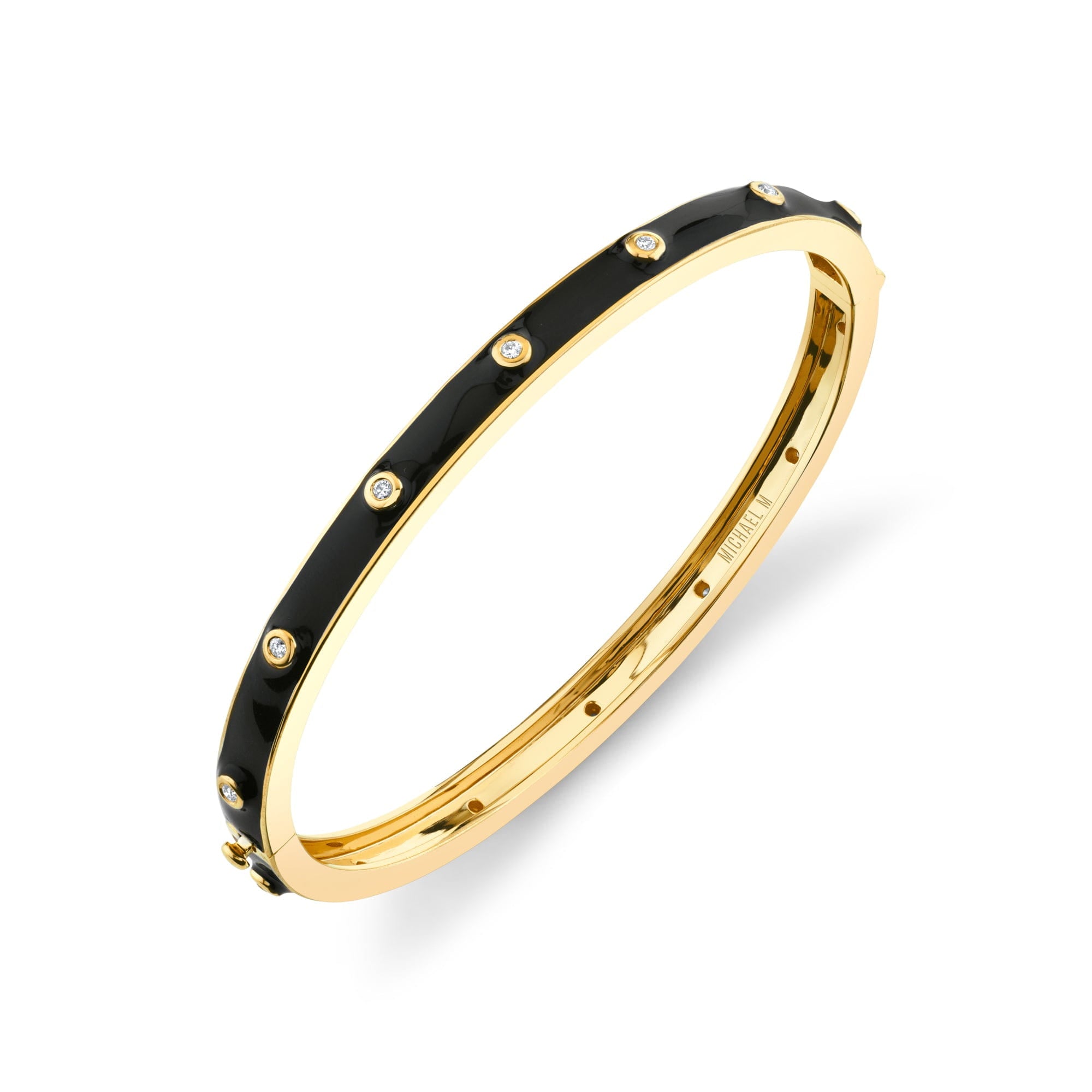MICHAEL M Bracelet Chroma Extruded Bezel Bangle