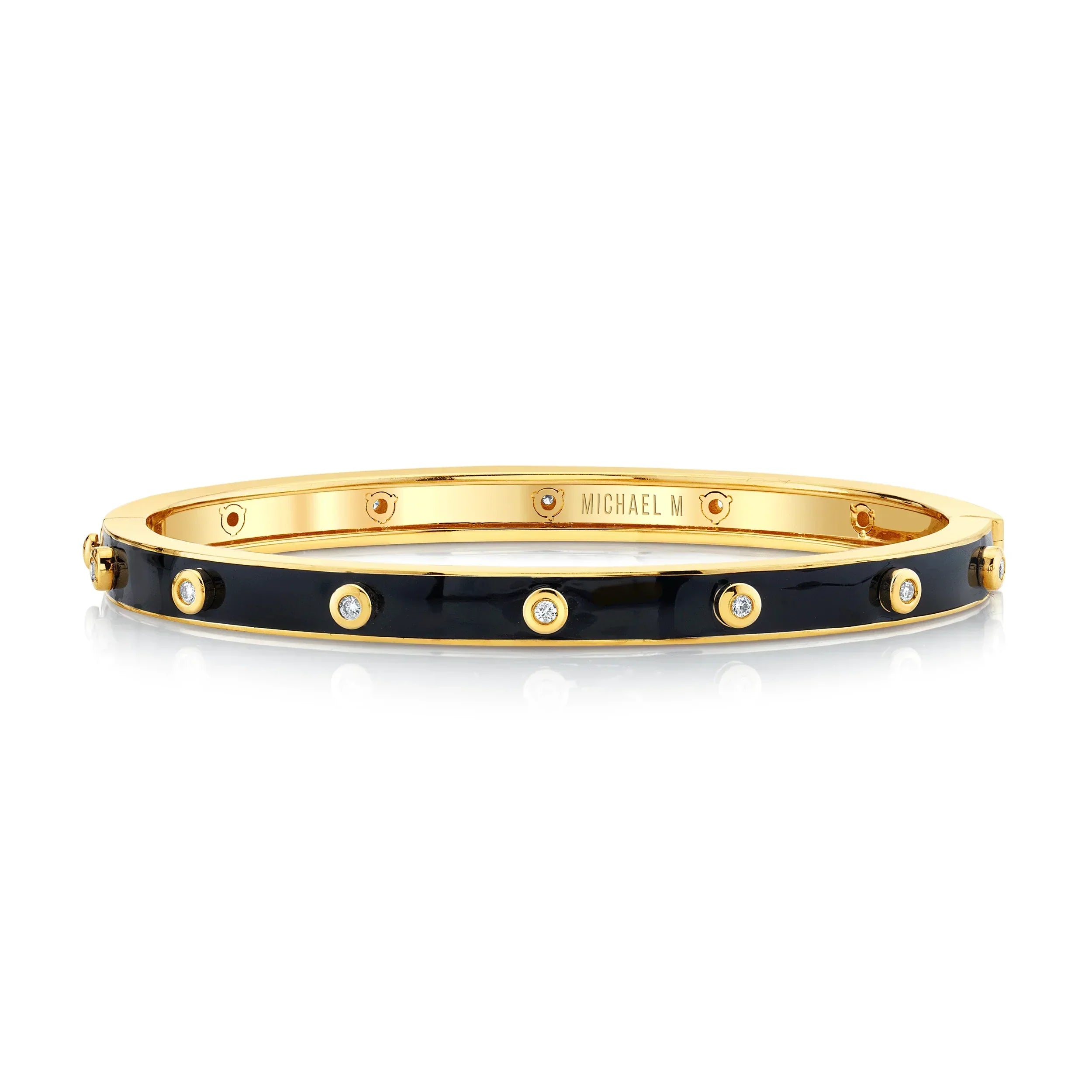 MICHAEL M Bracelet Chroma Extruded Bezel Bangle