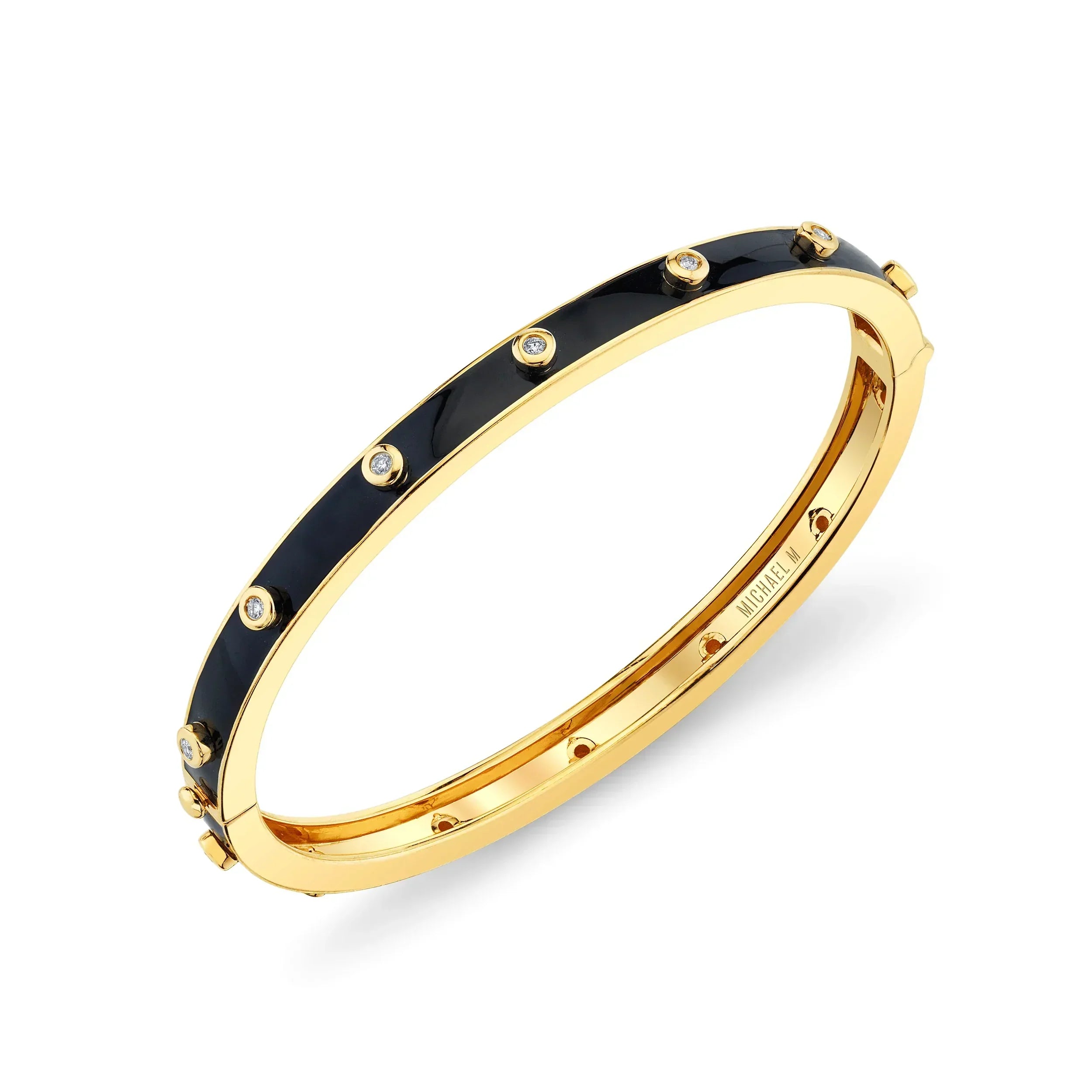 MICHAEL M Bracelet Chroma Extruded Bezel Bangle