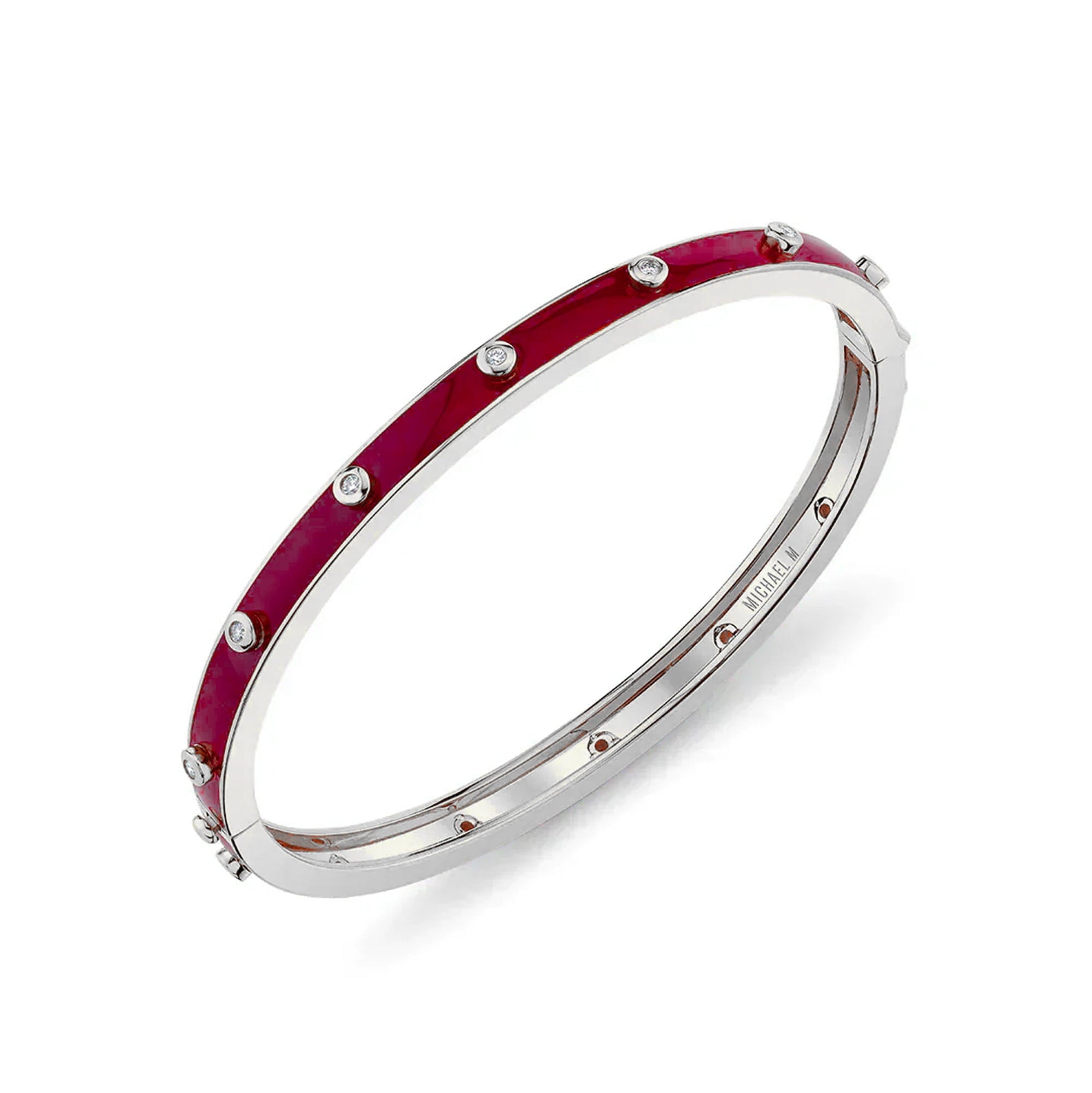 MICHAEL M Bracelet Chroma Extruded Bezel Bangle