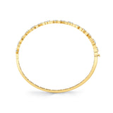 MICHAEL M Bracelet Montage Mixed-Cut Pave Bar Bangle