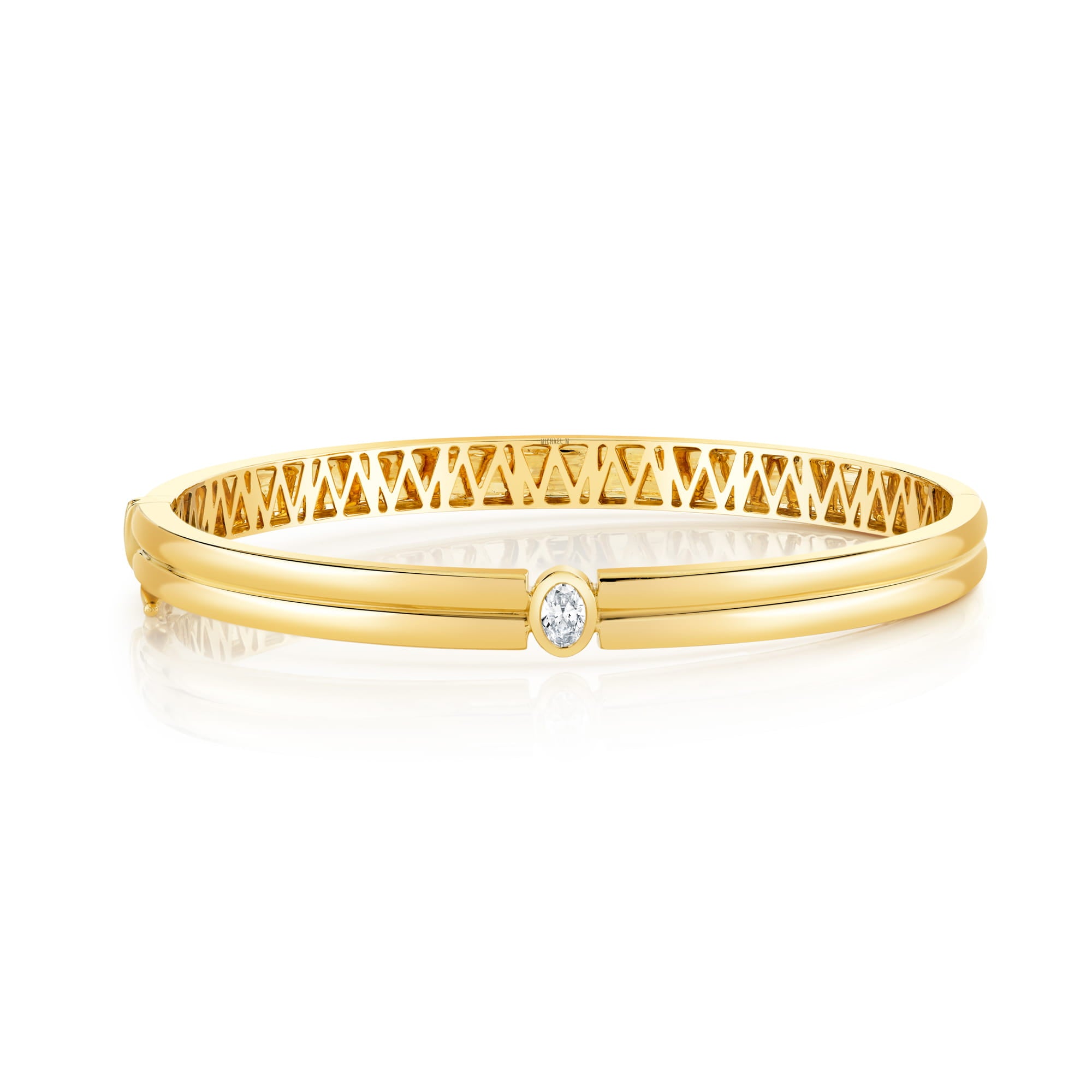 MICHAEL M Bracelet Orb Oval Split Bangle