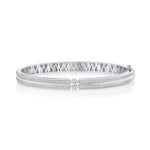 MICHAEL M Bracelet Orb Oval Split Pavé Bangle