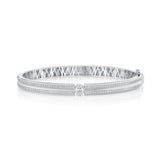 MICHAEL M Bracelet Orb Oval Split Pavé Bangle