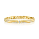 MICHAEL M Bracelet Orb Oval Split Pavé Bangle