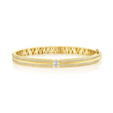 MICHAEL M Bracelet Orb Oval Split Pavé Bangle