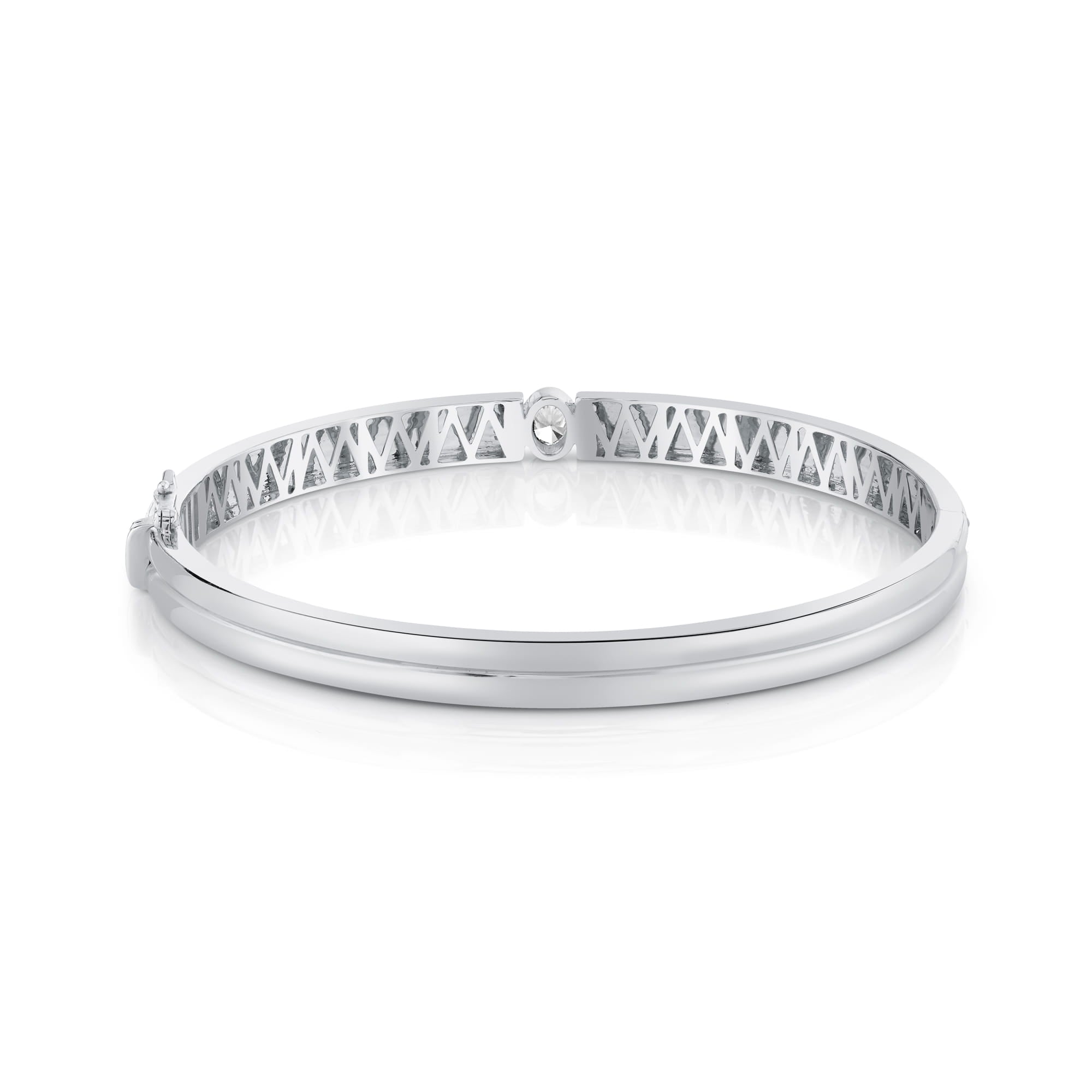 MICHAEL M Bracelet Orb Oval Split Pavé Bangle