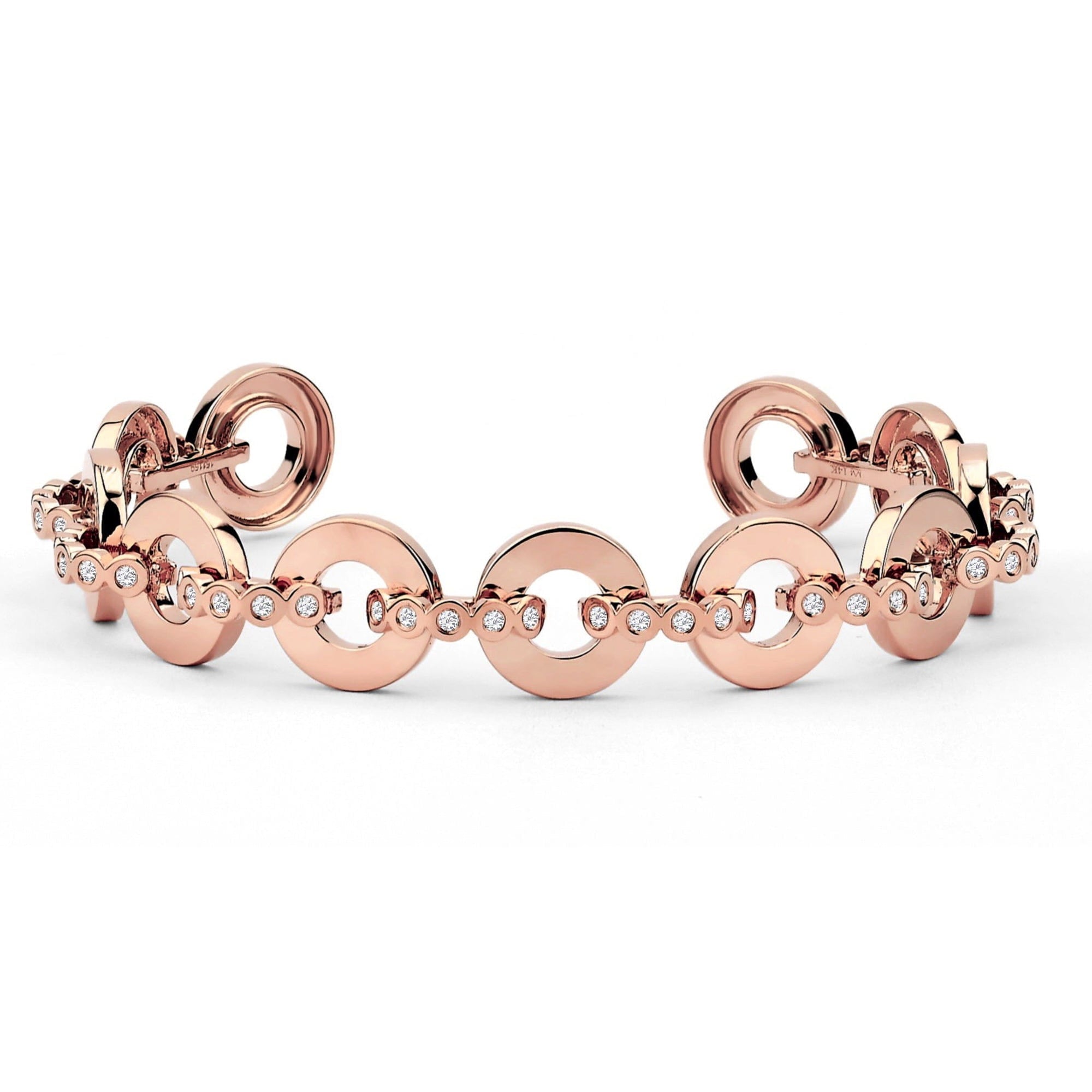 MICHAEL M Bracelets 14K Rose Gold / Small Chroma Gold Arch Cuff