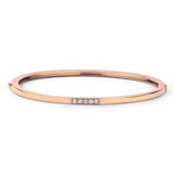 MICHAEL M Bracelets 14K Rose Gold / Small Chroma Gold Pavé Stacking Bracelet BR482S-HP