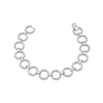 MICHAEL M Bracelets 14K White Gold / 6.5" Cloud Infinity Bracelet BR381-6.5