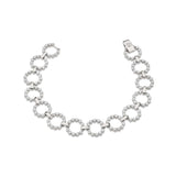 MICHAEL M Bracelets 14K White Gold / 6.5" Cloud Infinity Bracelet BR381-6.5