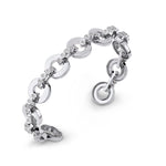 MICHAEL M Bracelets 14K White Gold / Medium Chroma Gold Arch Cuff BR495M-HP