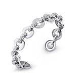 MICHAEL M Bracelets 14K White Gold / Medium Chroma Gold Arch Cuff BR495M-HP