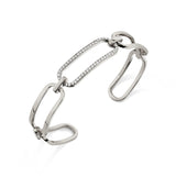 MICHAEL M Bracelets 14K White Gold / Medium Endless Link Cuff BR516