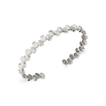 MICHAEL M Bracelets 14K White Gold / Small Carve Repeat Shape Cuff BR457S