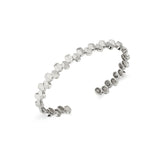 MICHAEL M Bracelets 14K White Gold / Small Carve Repeat Shape Cuff BR457S