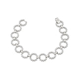 MICHAEL M Bracelets 14K White Gold / Small Cloud Infinity Bracelet BR381