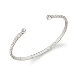 MICHAEL M Bracelets 14K White Gold / Small Foundation Cuff Bracelet BR378