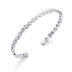 MICHAEL M Bracelets 14K White Gold / Small Octave Diamond Cuff BR551S