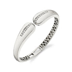 MICHAEL M Bracelets 14K White Gold / Small Orb Split Open Cuff BR521S