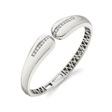 MICHAEL M Bracelets 14K White Gold / Small Orb Split Open Cuff BR521S