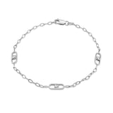MICHAEL M Bracelets 14K White Gold / Small Streamlined Bracelet BR351M