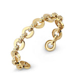 MICHAEL M Bracelets 14K Yellow Gold / Medium Chroma Gold Arch Cuff BR495M-HP