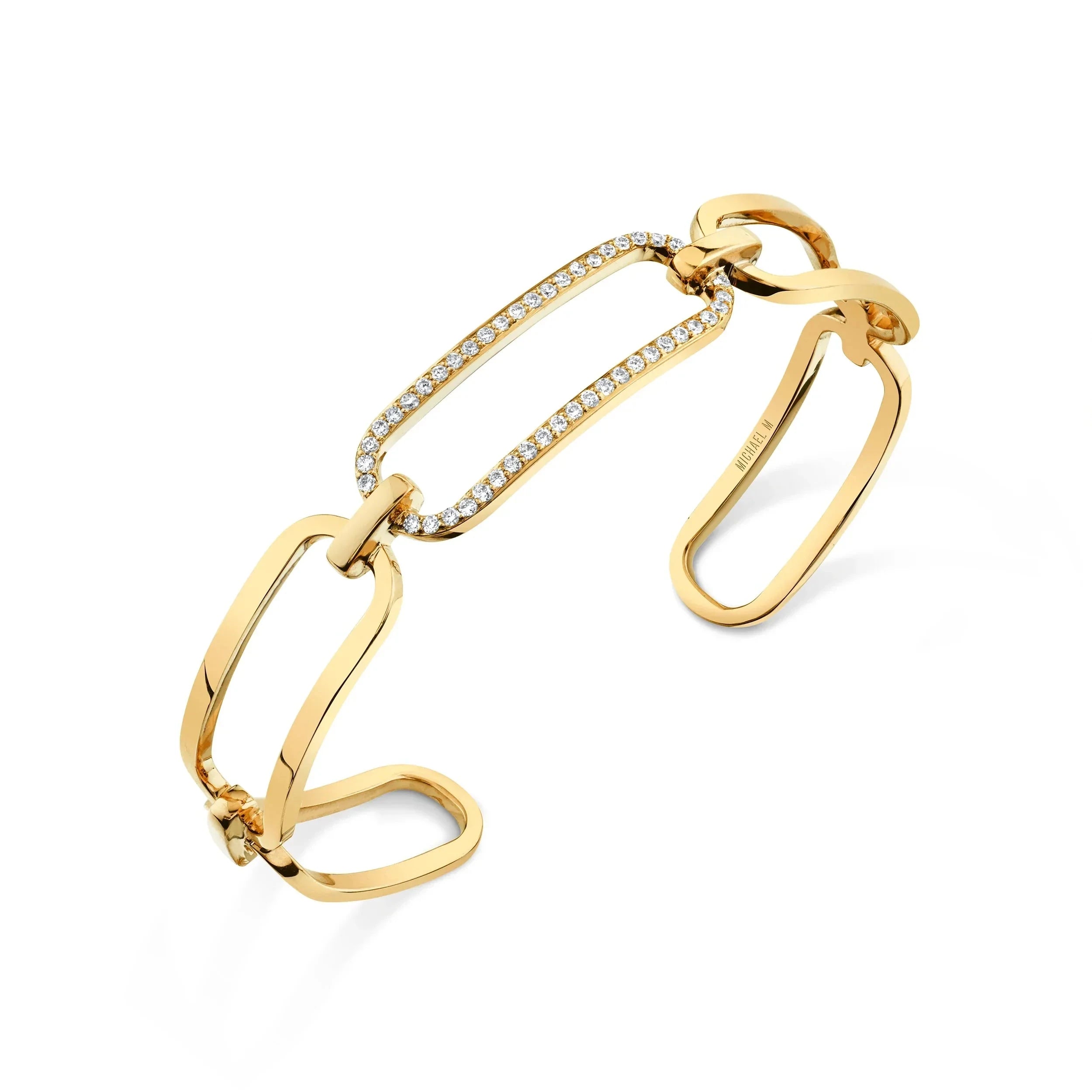 MICHAEL M Bracelets 14K Yellow Gold / Medium Endless Link Cuff BR516M