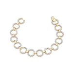 MICHAEL M Bracelets 14K Yellow Gold / Small Cloud Infinity Bracelet BR381