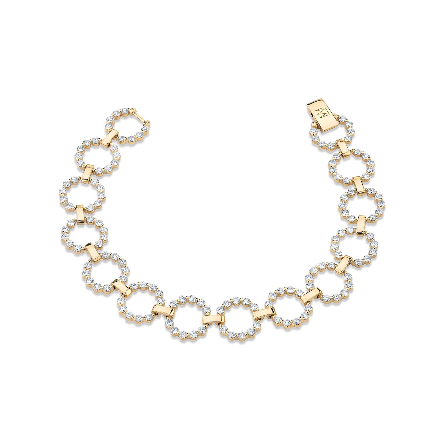 MICHAEL M Bracelets 14K Yellow Gold / Small Cloud Infinity Bracelet BR381