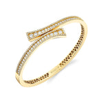 MICHAEL M Bracelets 14K Yellow Gold / Small Europa Bypass Cuff BR401S