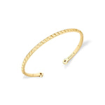 MICHAEL M Bracelets 14K Yellow Gold / Small Foundation Cuff Bracelet BR378