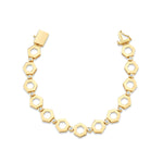 MICHAEL M Bracelets 14K Yellow Gold / Small Plain Hex Infinity Bracelet BR502