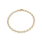 MICHAEL M Bracelets 14K Yellow Gold / Small Round Bezel Tennis Bracelet BR408