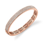 MICHAEL M Bracelets 18K Rose Gold / Medium Europa Diamond Pave Bracelet