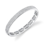 MICHAEL M Bracelets 18K White Gold / Medium Europa Diamond Pave Bracelet