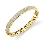 MICHAEL M Bracelets 18K Yellow Gold / Medium Europa Diamond Pave Bracelet