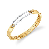 MICHAEL M Bracelets 18K Yellow Gold with White Gold / Small Luxe Link Bracelet BR361-HPM