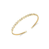 MICHAEL M Bracelets Bezel Mixed Shape Cuff Bracelet