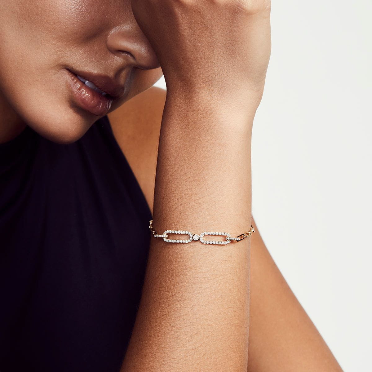 MICHAEL M Bracelets Double Link ID Bracelet