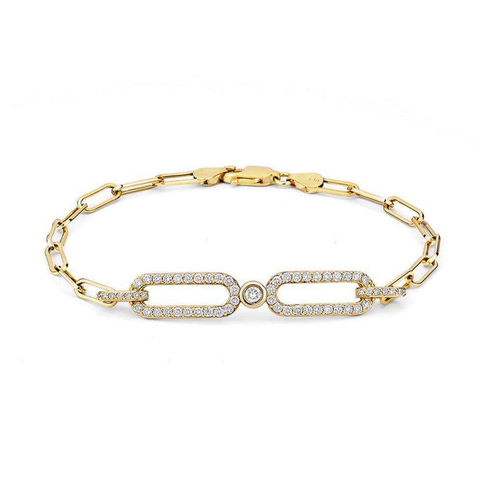 MICHAEL M Bracelets Double Link ID Bracelet