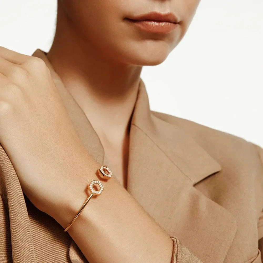 MICHAEL M Bracelets Hex Flex Cuff