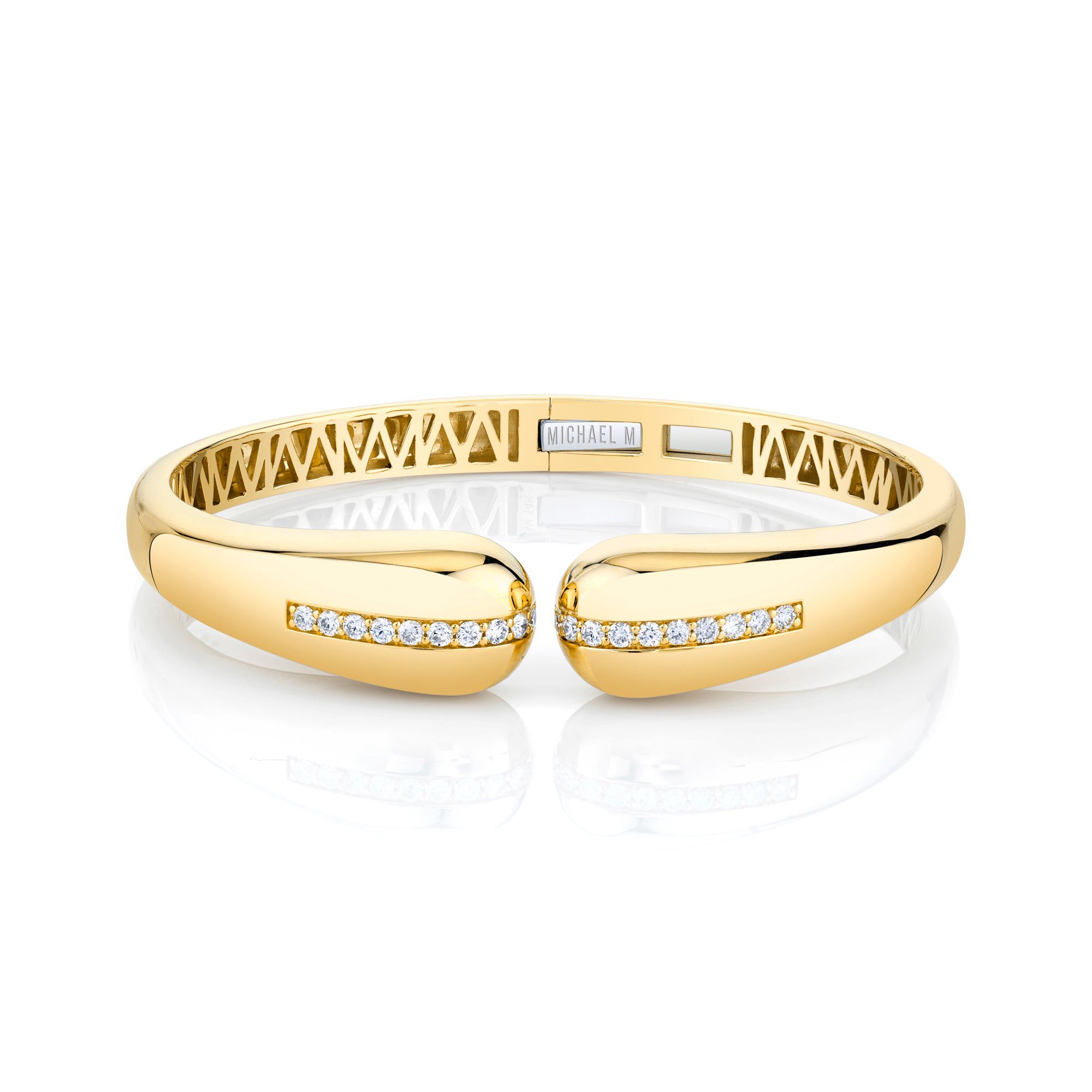 MICHAEL M Bracelets Orb Split Open Cuff