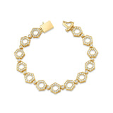 MICHAEL M Bracelets Pavé Hex Infinity Bracelet