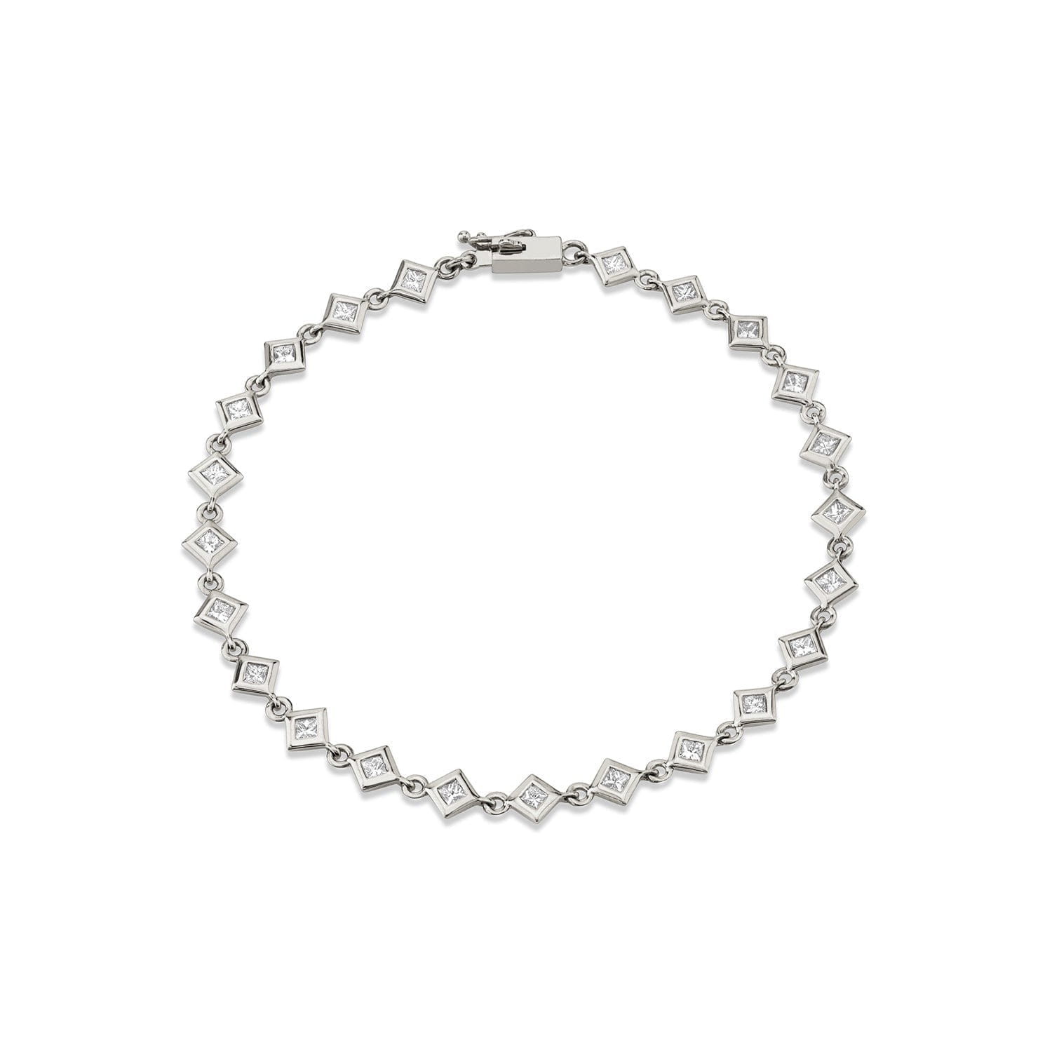 MICHAEL M Bracelets Princess Bezel Tennis Bracelet