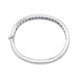 MICHAEL M Bracelets Silver Orb Split Hinged Bracelet